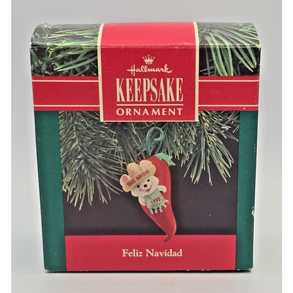 Hallmark Keepsake Ornament Feliz Navidad 1990 U328 - Picture 5 of 6
